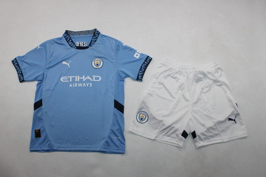 Man City. 24/25 Kids Kit (Includes Shorts)