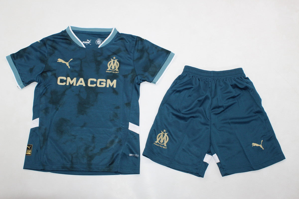 Marseilles Away 24/25 Kids Kit (Includes Shorts)