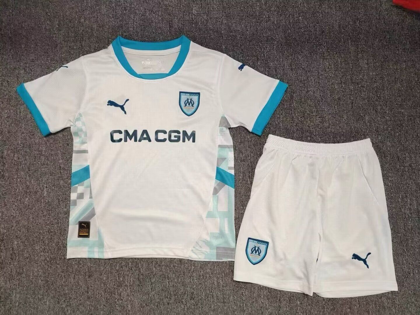 Marseilles Home 24/25 Kids Kit (Includes Shorts)