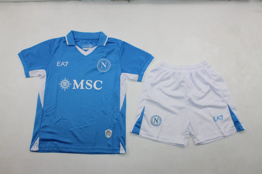 Napoli Home 24/25 Kids Kit (Includes Shorts)