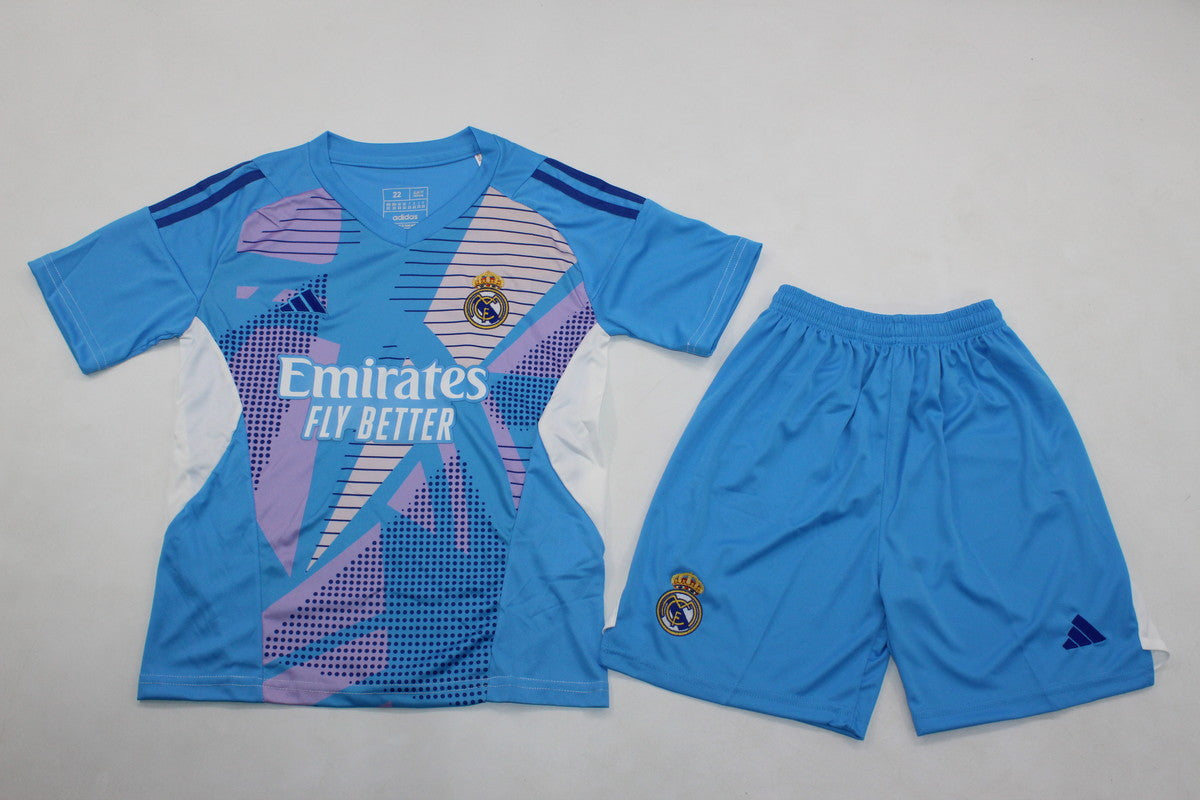 R. Madrid Blue 24/25 Kids Kit (Includes Shorts)