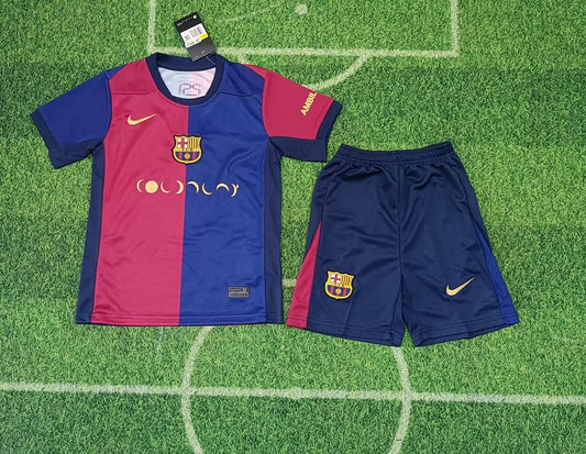 Barça Home 24/25 Kids Kit (Includes Shorts)