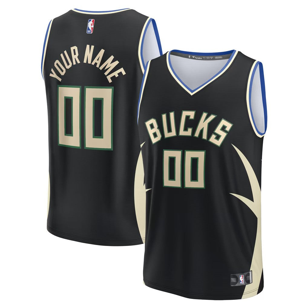 Milwaukee Bucks Jersey Black 1