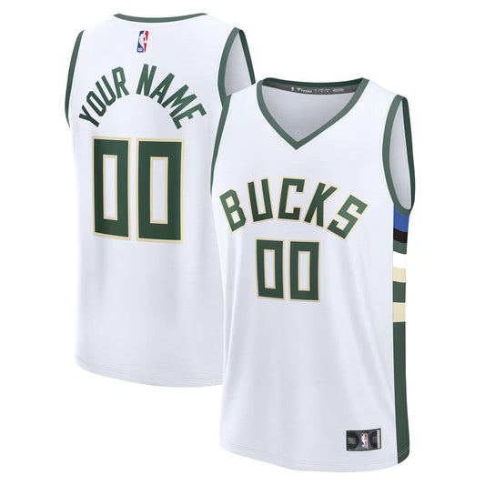 Milwaukee Bucks Jersey White 1
