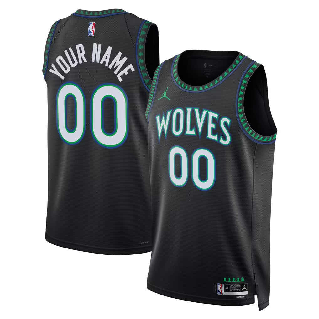 Minnesota Timberwolves Jersey Black 1