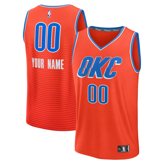 Oklahoma City Thunder Jersey Orange 1
