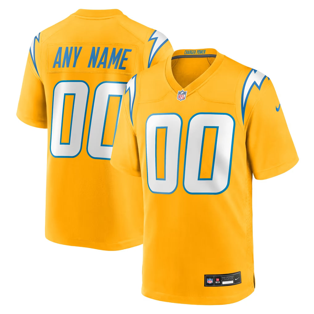 Los Angeles Chargers Jersey Gold 1