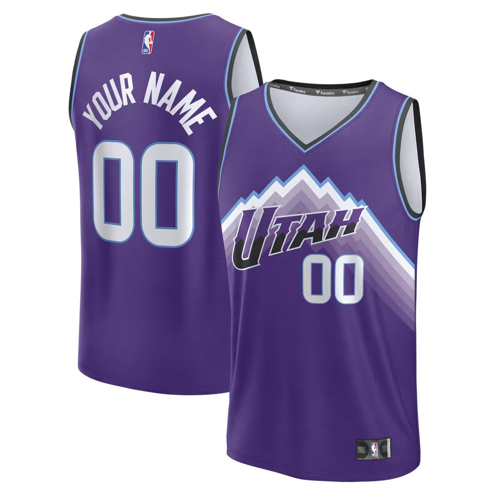 Utah Jazz Jersey Purple 1