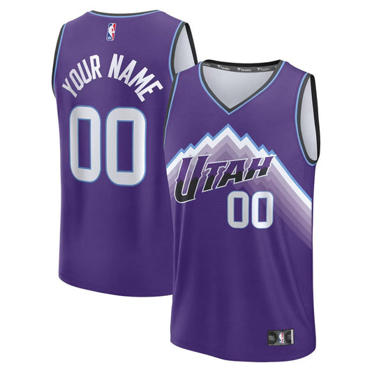 Utah Jazz Jersey Purple 1