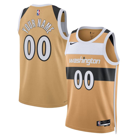 Washington Wizards Jersey Gold 1