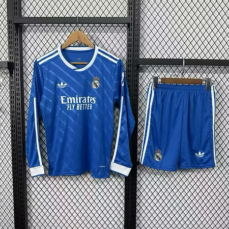 R. Madrid 3rd 25/26 Long Sleeve Kids Kit (Includes Shorts)