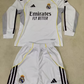 R. Madrid Home 25/26 Long Sleeve Kids Kit (Includes Shorts)