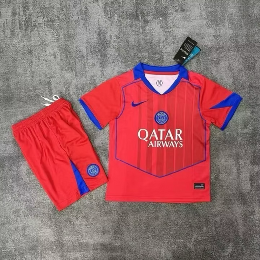 P S G 3rd 25/26 Kids Kit (Includes Shorts)