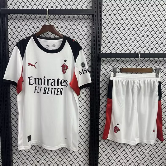 AC. Milan Away 25/26 Kids Kit (Includes Shorts)