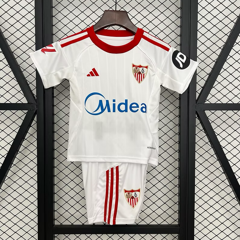 Sevilla Home 25/26 Kids Kit (Includes Shorts)