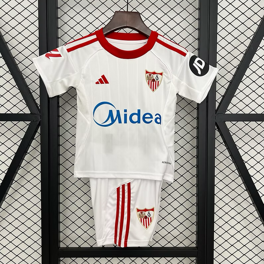 Sevilla Home 25/26 Kids Kit (Includes Shorts)