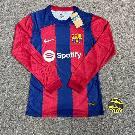 Barça Home 23/24 Long Sleeve Player Issue Kit