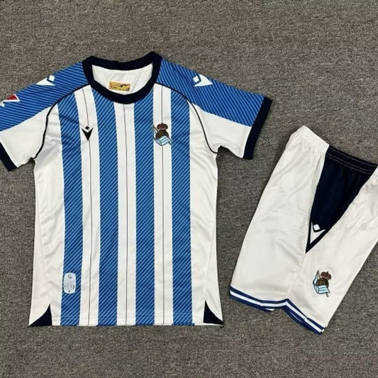 R. Sociedad Home 25/26 Kids Kit (Includes Shorts)