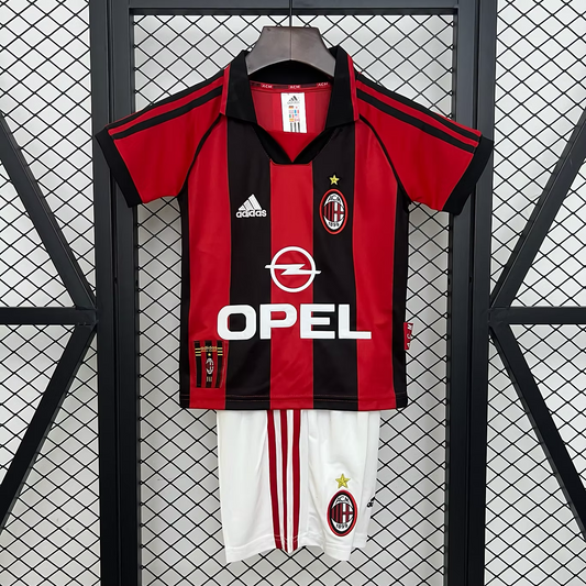 AC Milan Home 98/99 Kids Kit (Includes Shorts)