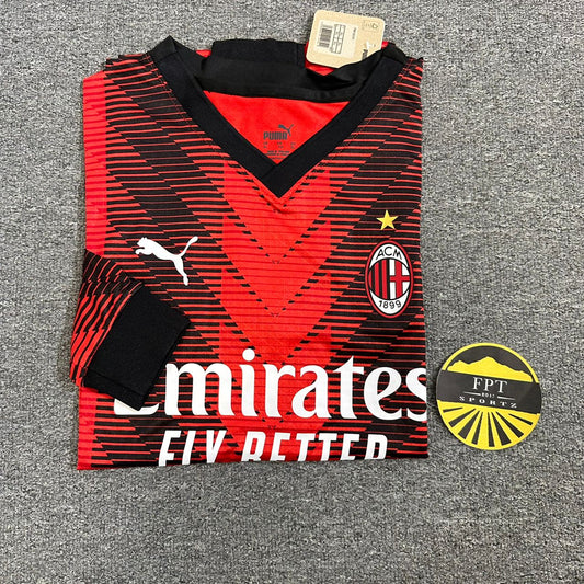 AC Milan Home 23/24 Long Sleeve Standard Kit