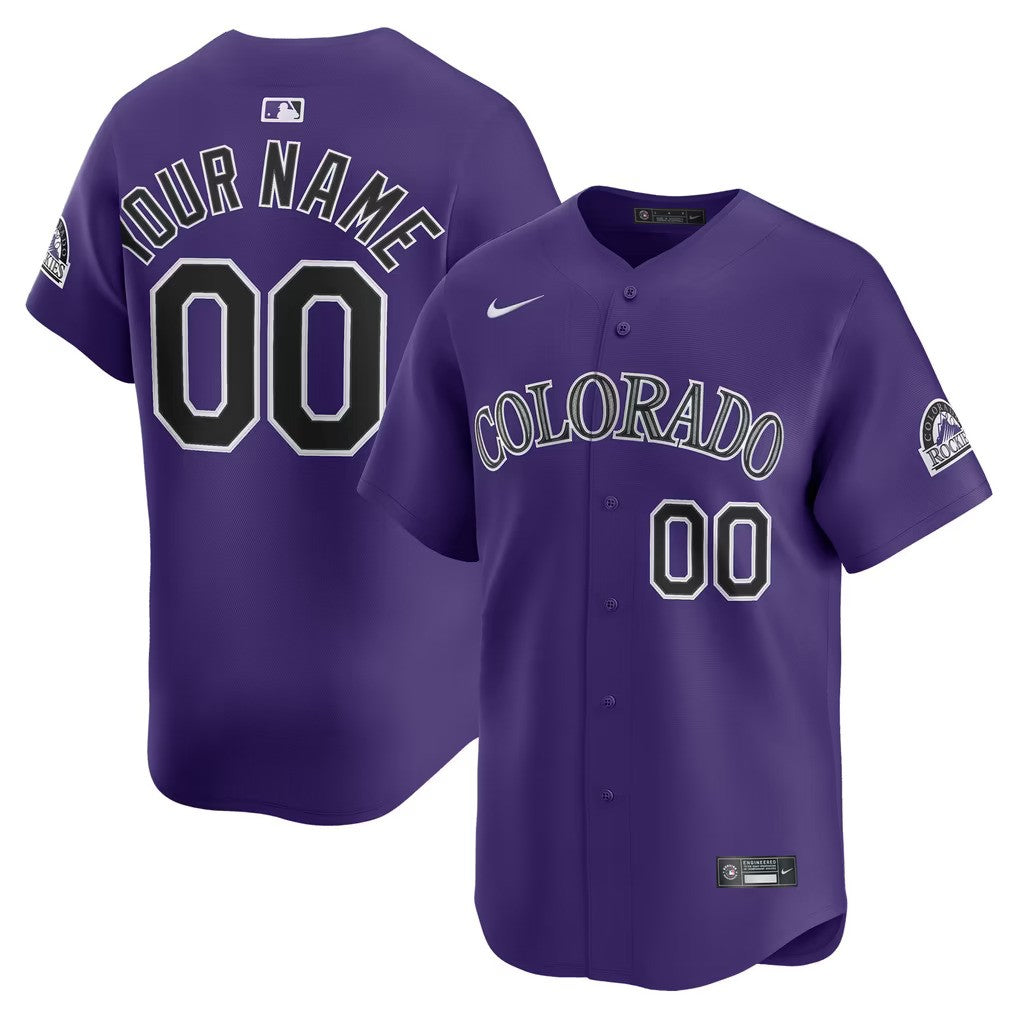 Colorado Rockies Jersey Purple 1