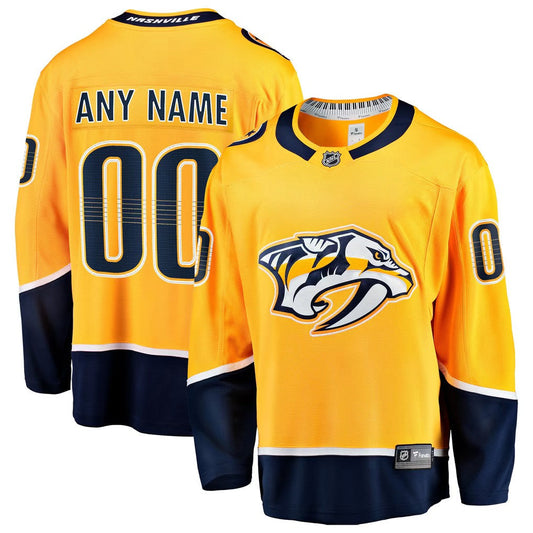 Nashville Predators Jersey Gold 1