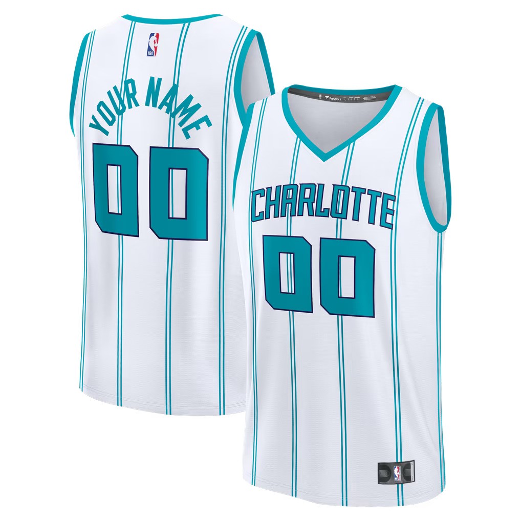 Charlotte Hornets Jersey White 1