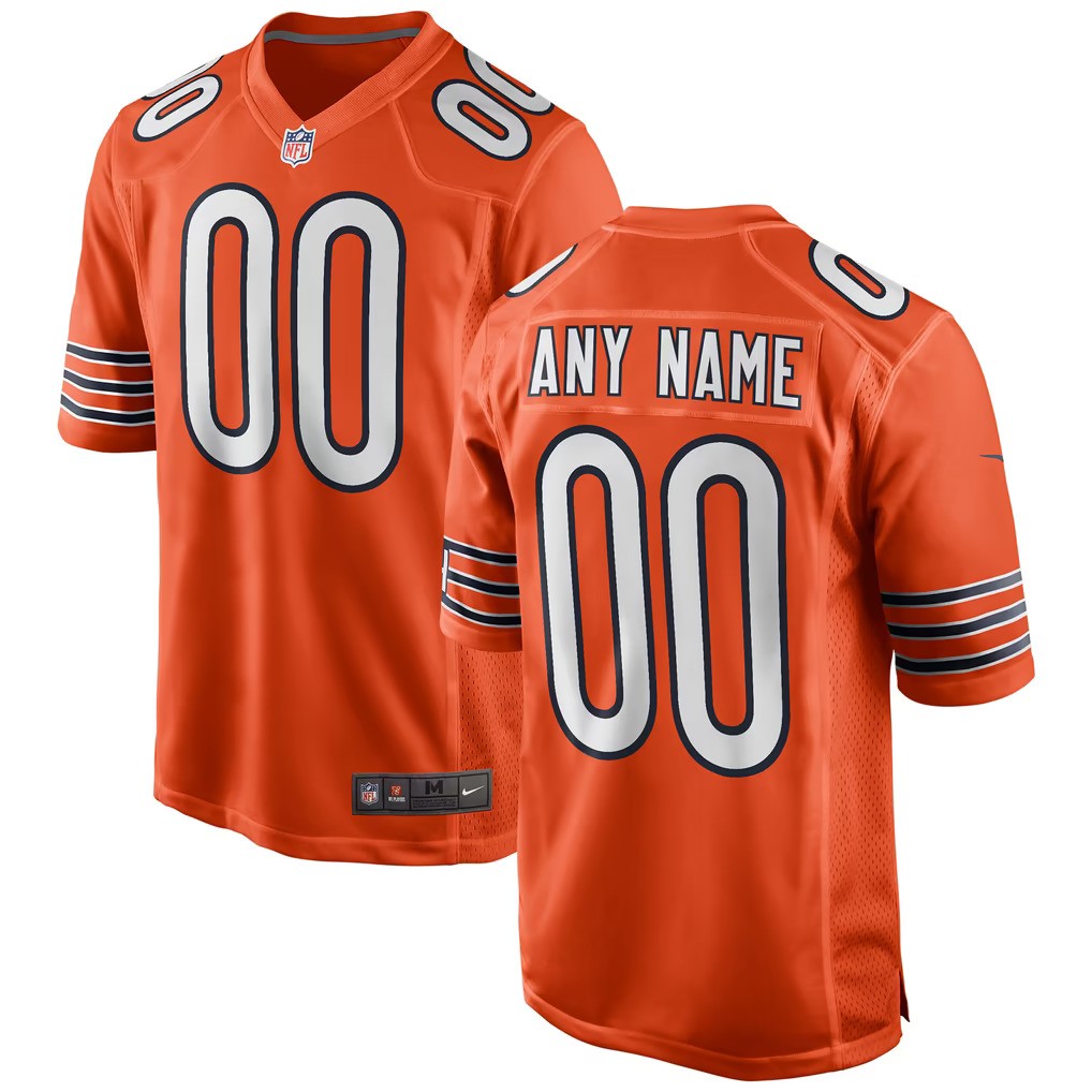Chicago Bears Jersey Orange 1
