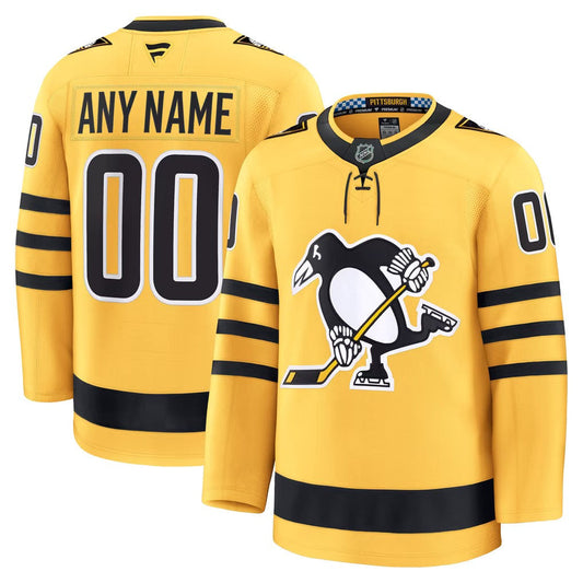 Pittsburgh Penguins Jersey Gold 1
