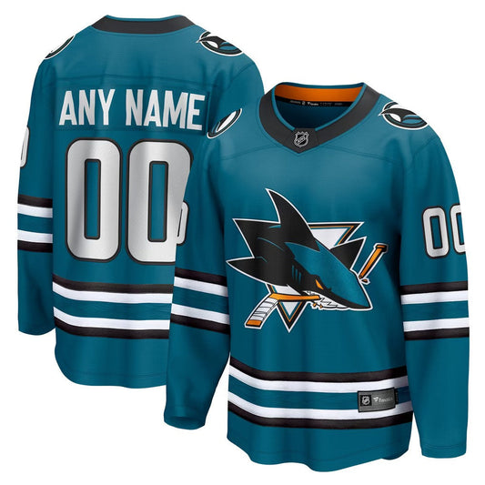 San Jose Sharks Jersey Teal 1