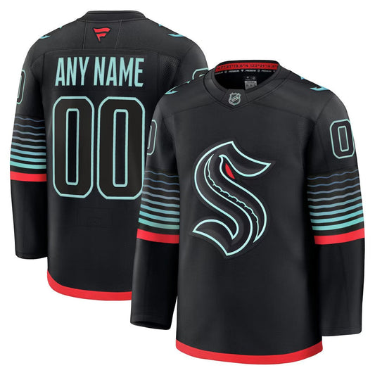 Seattle Kraken Jersey Black 1