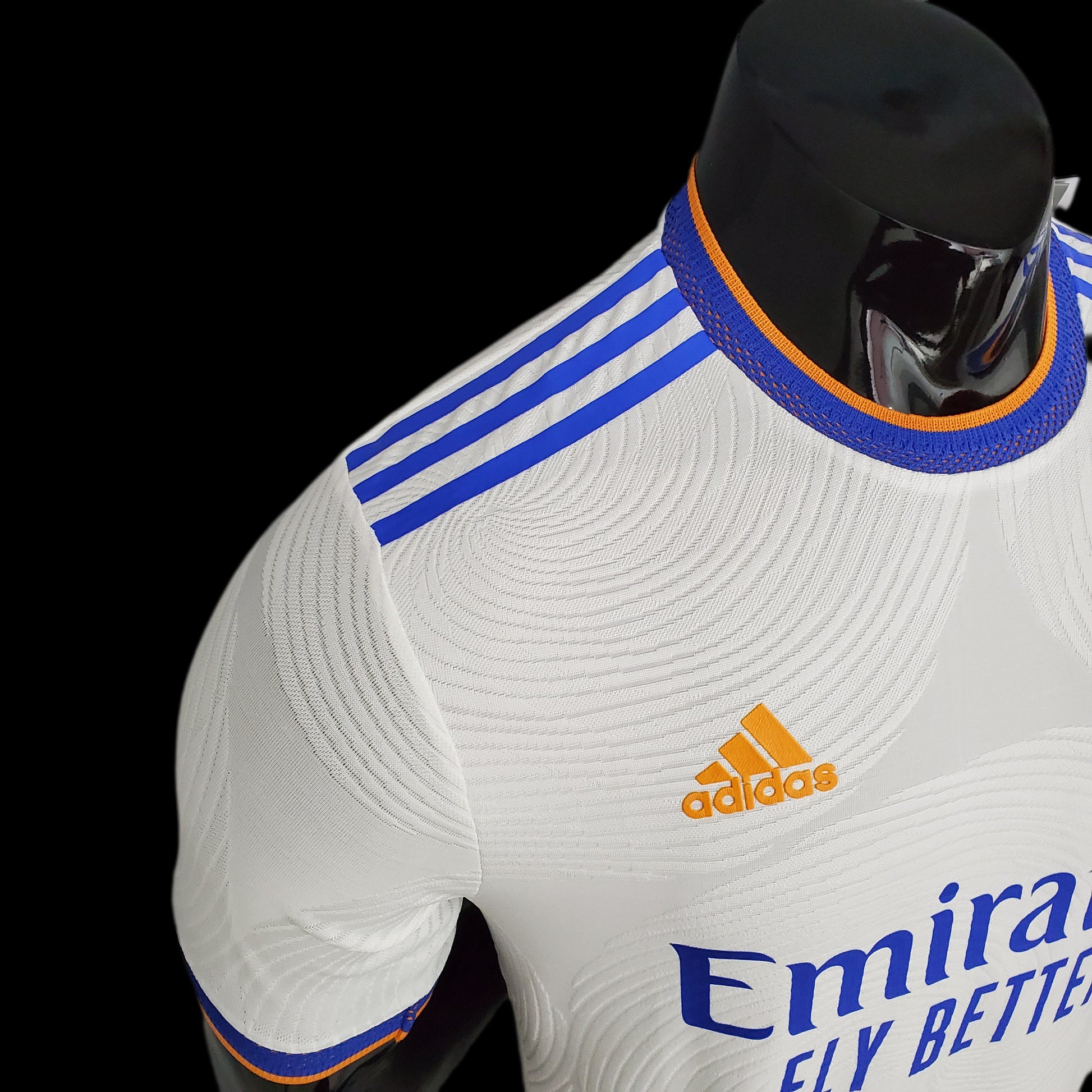 Adidas Real Madrid 21/22 Training Jersey (Blue/Orange)
