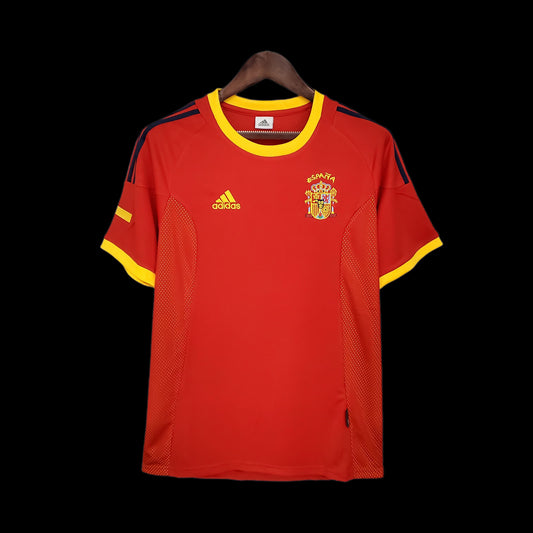 Spain 2002 Home Retro Jersey