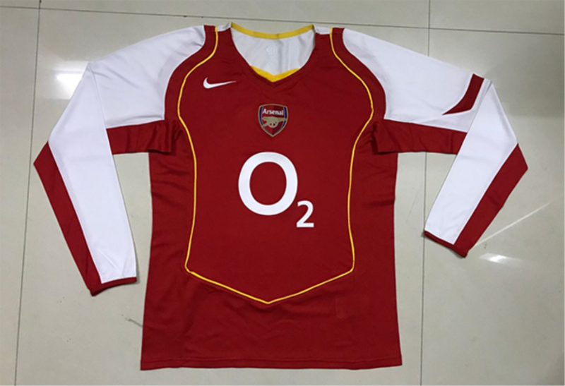 Arsenal Home 04/05 Long Sleeve Retro Jersey