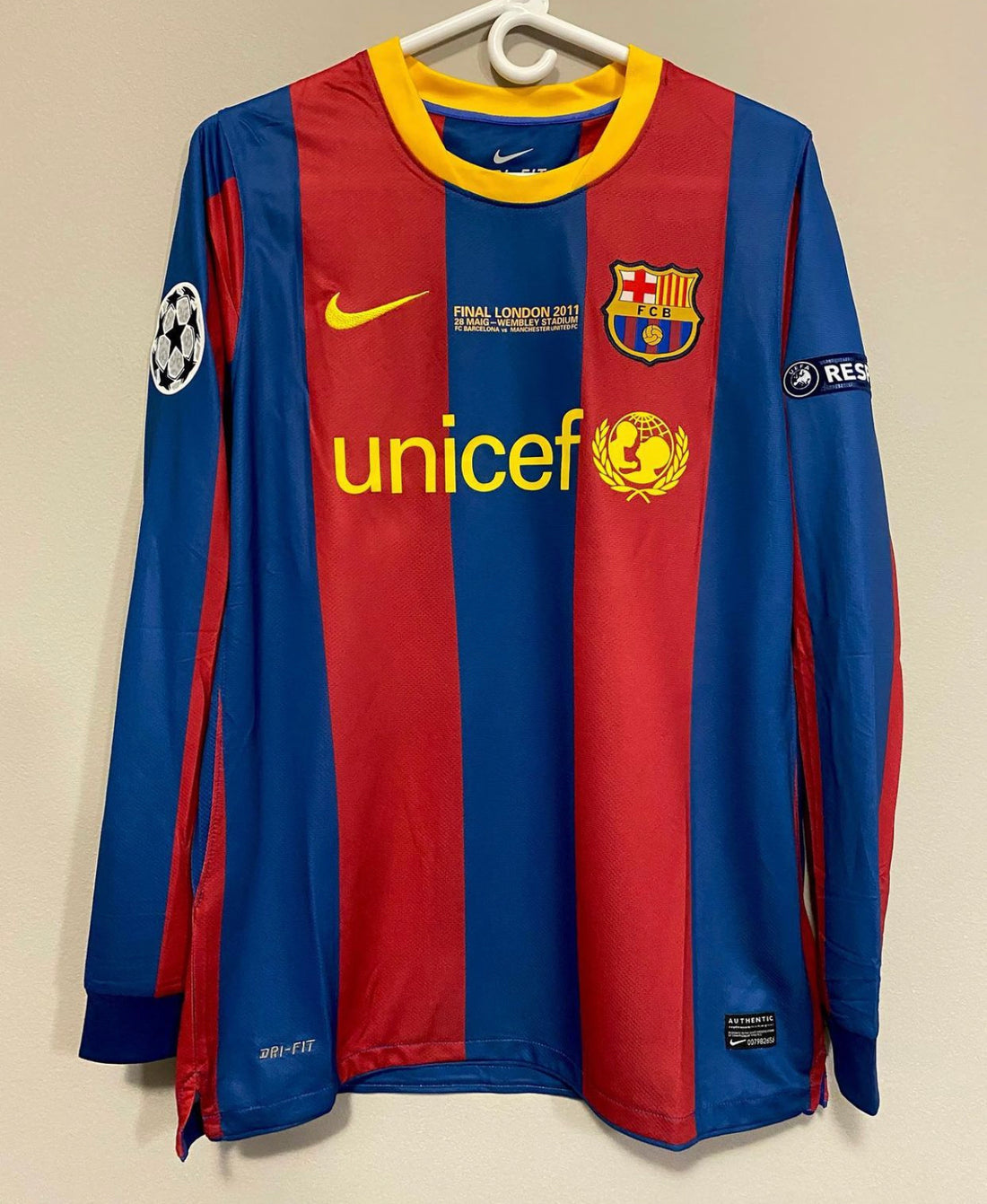 Barça Home 10/11 Long Sleeve Retro Jersey