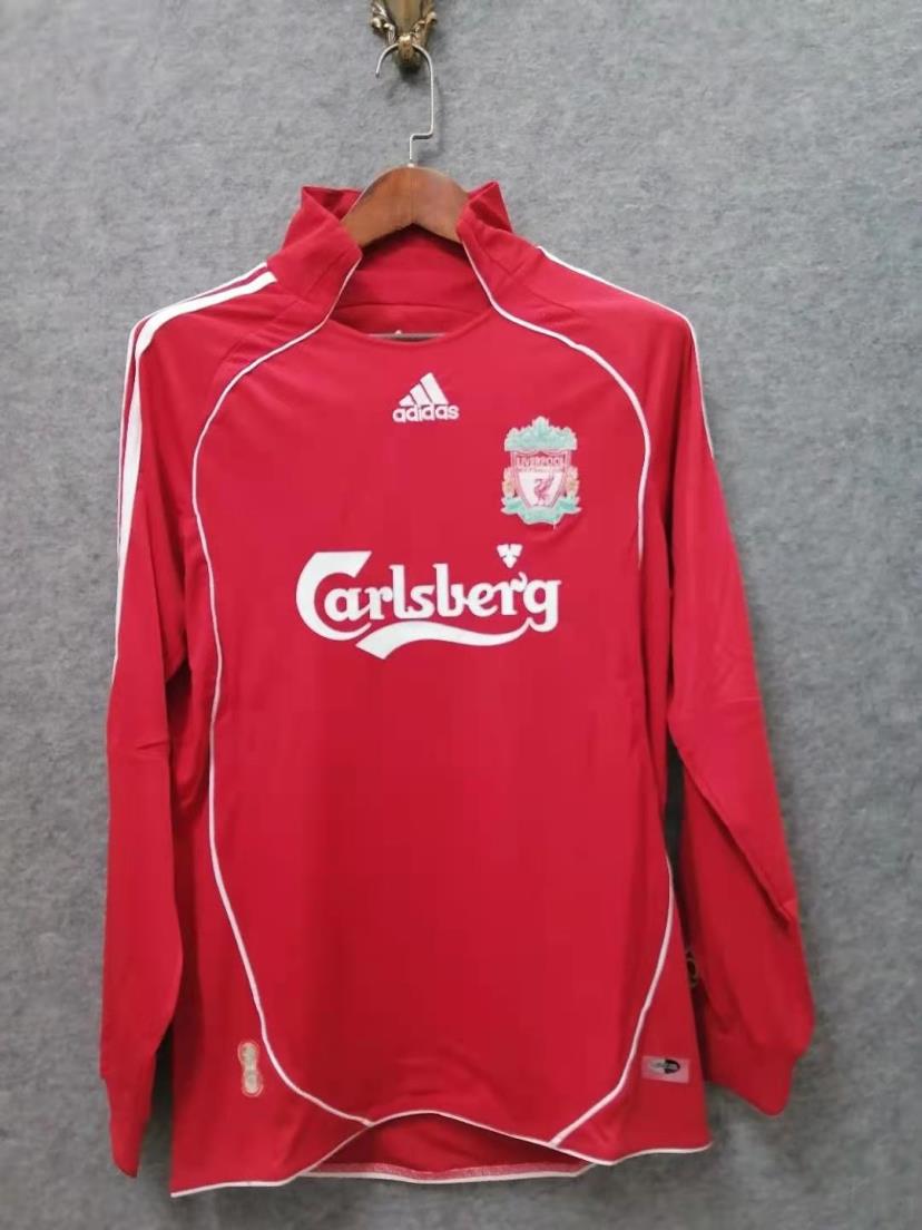 Liverpool Home 06/08 Long Sleeve Retro Jersey