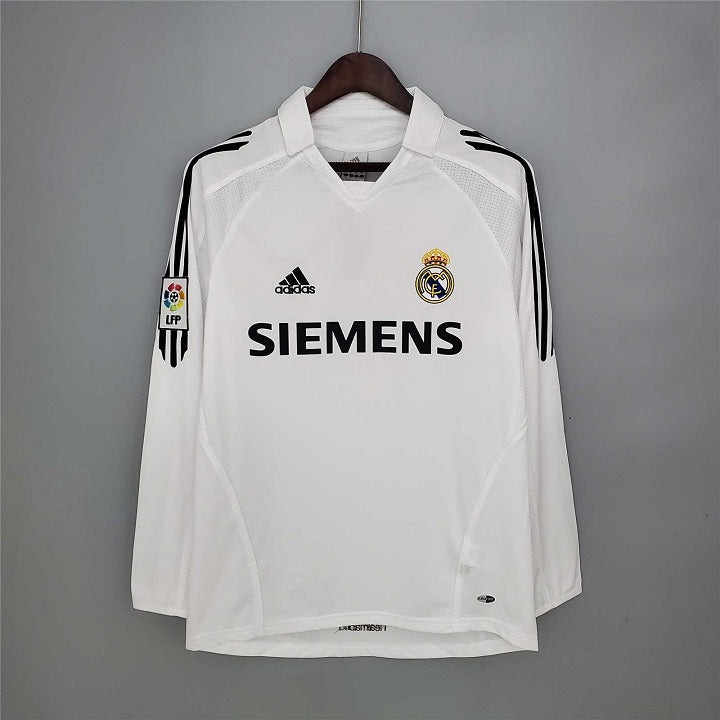 R. Madrid Home 05/06 Long Sleeve Retro Jersey