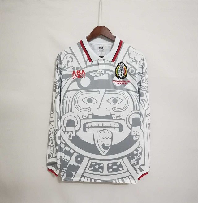 Mexico 1998 Away Retro Long Sleeve Jersey