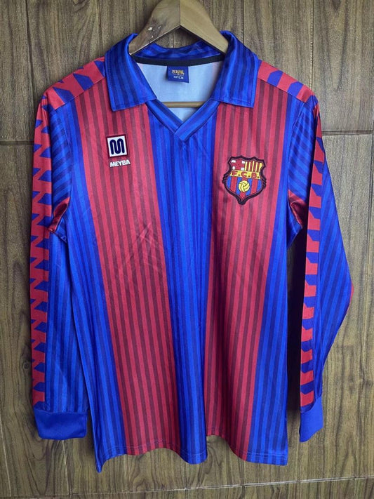 Barça Home 83/84 Long Sleeve Retro Jersey