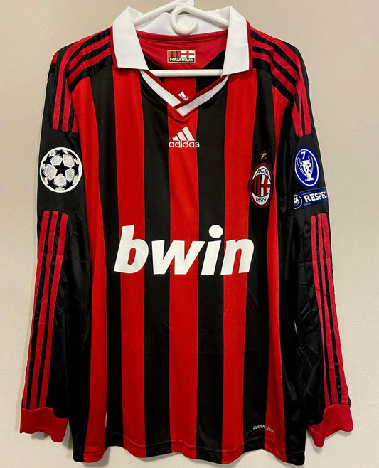 AC Milan Home 09/10 Long Sleeve Retro Jersey