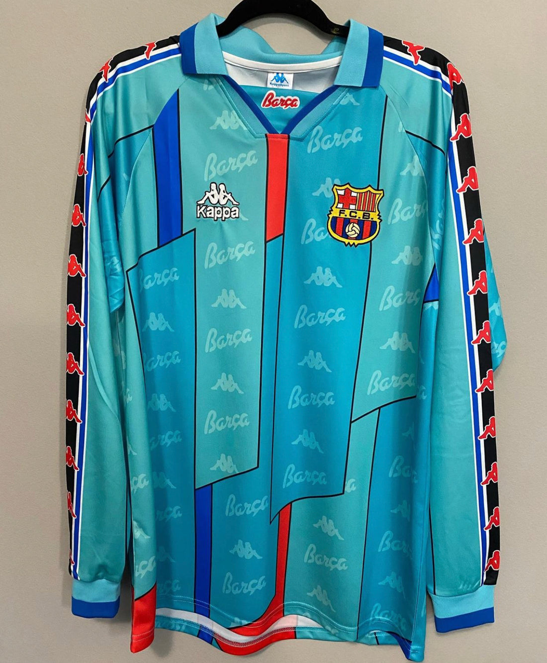 Barça Away 96/97 Long Sleeve Retro Jersey