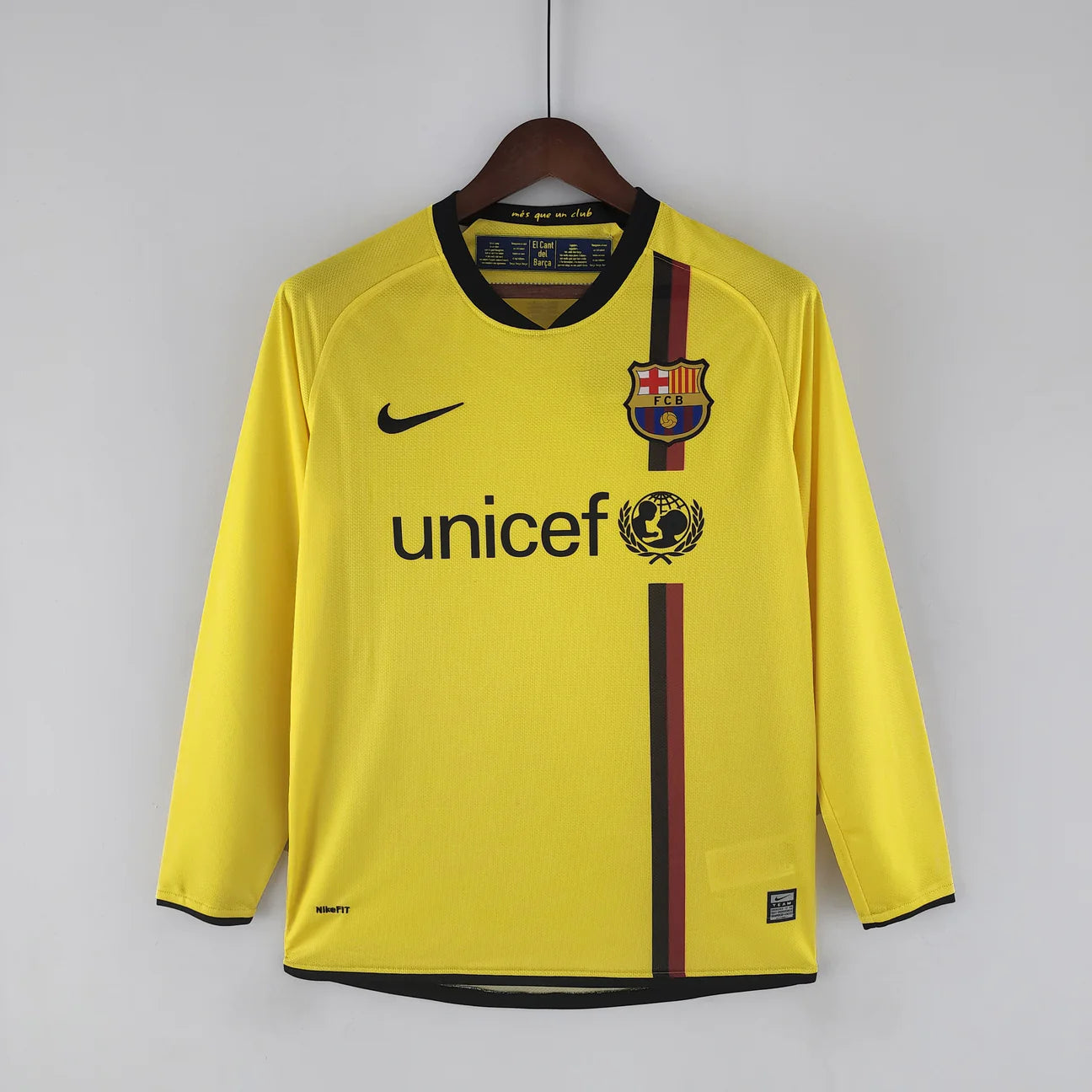 Barça 08/09 Away Long Sleeve Retro Club Jersey