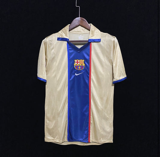 Barça 2002 Away Retro Club Jersey