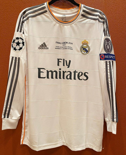 R. Madrid Home 13/14 Long Sleeve Retro Jersey