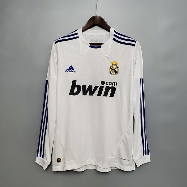 R. Madrid Home 10/11 Long Sleeve Retro Jersey