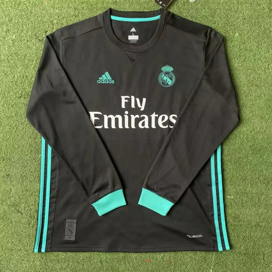 R. Madrid Away 17/18  Long Sleeve Retro Jersey