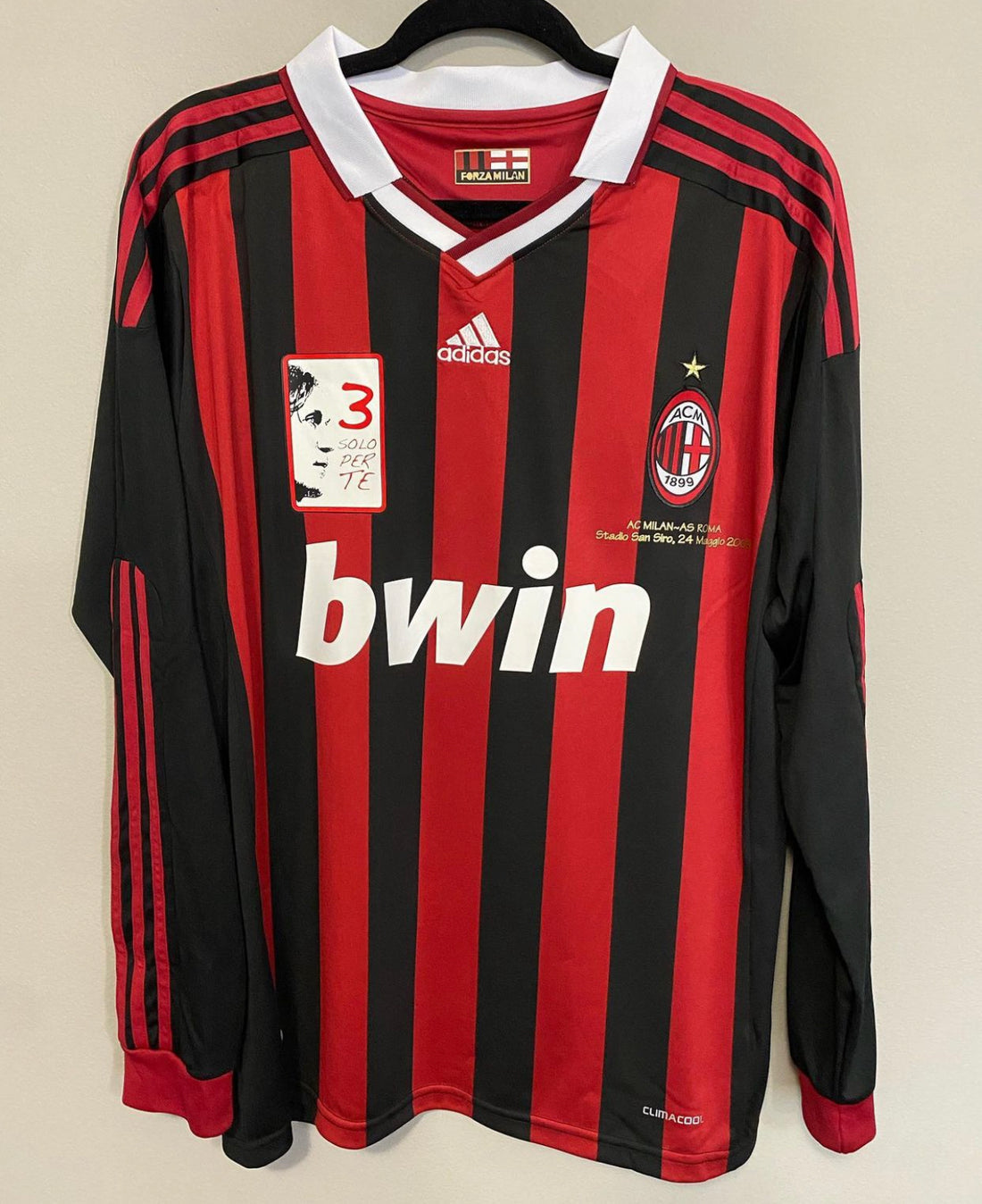 AC Milan Home 08/09 Long Sleeve Retro Jersey