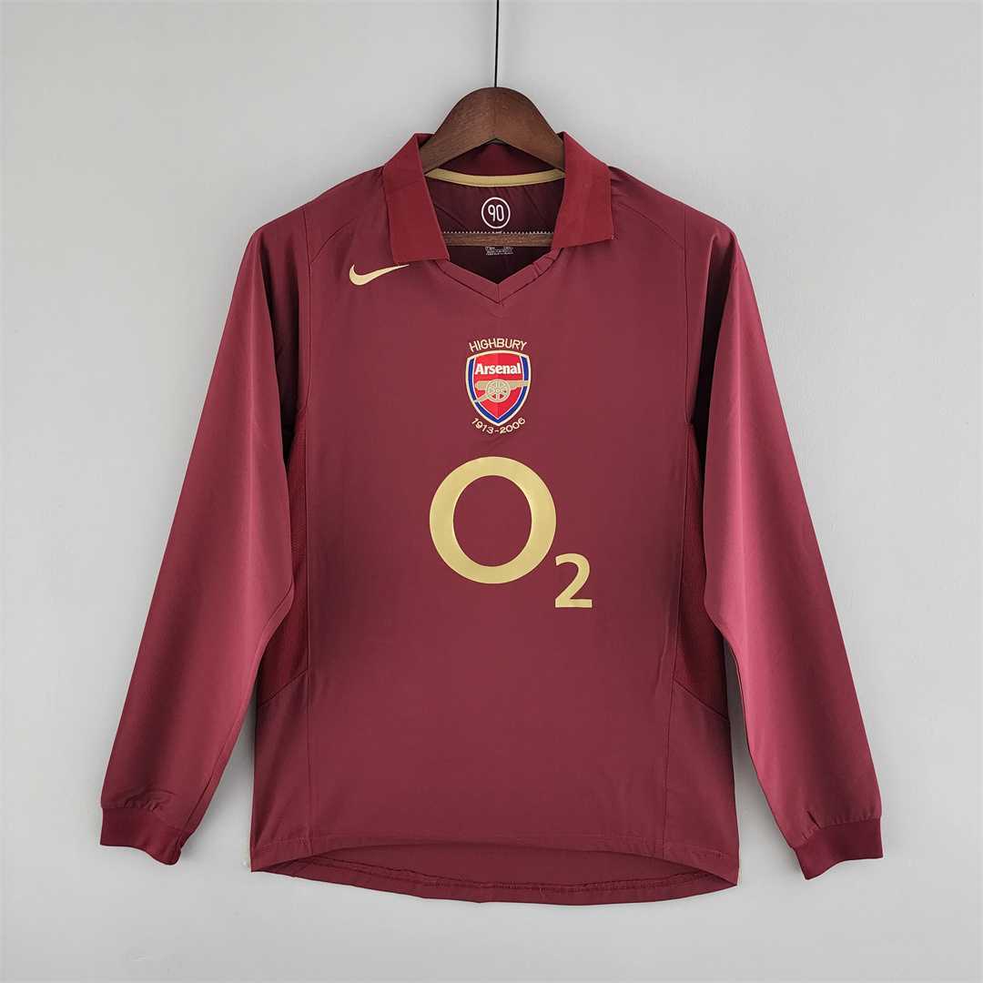 Arsenal Home 05/06 Long Sleeve Retro Jersey