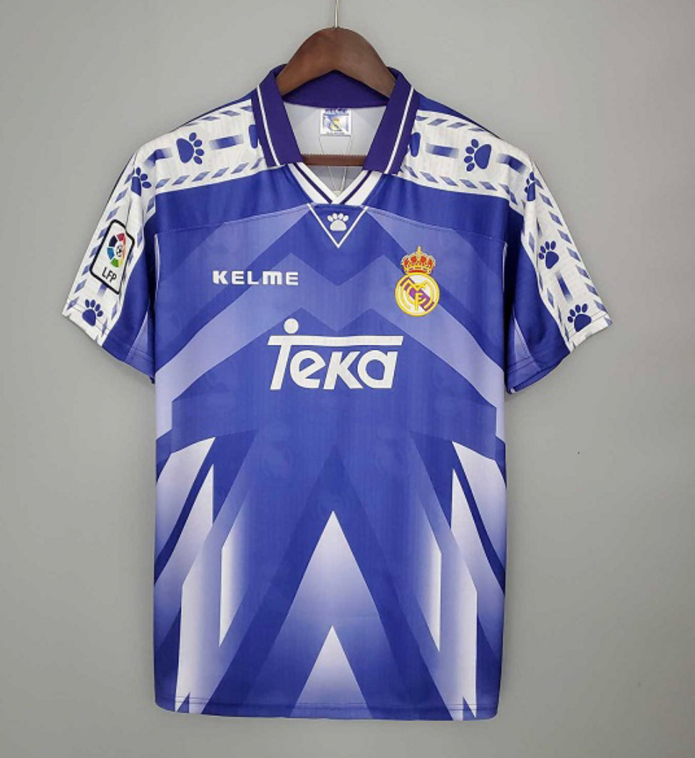 Retro 01/02 Real Madrid Away Black Jersey - Kitsociety