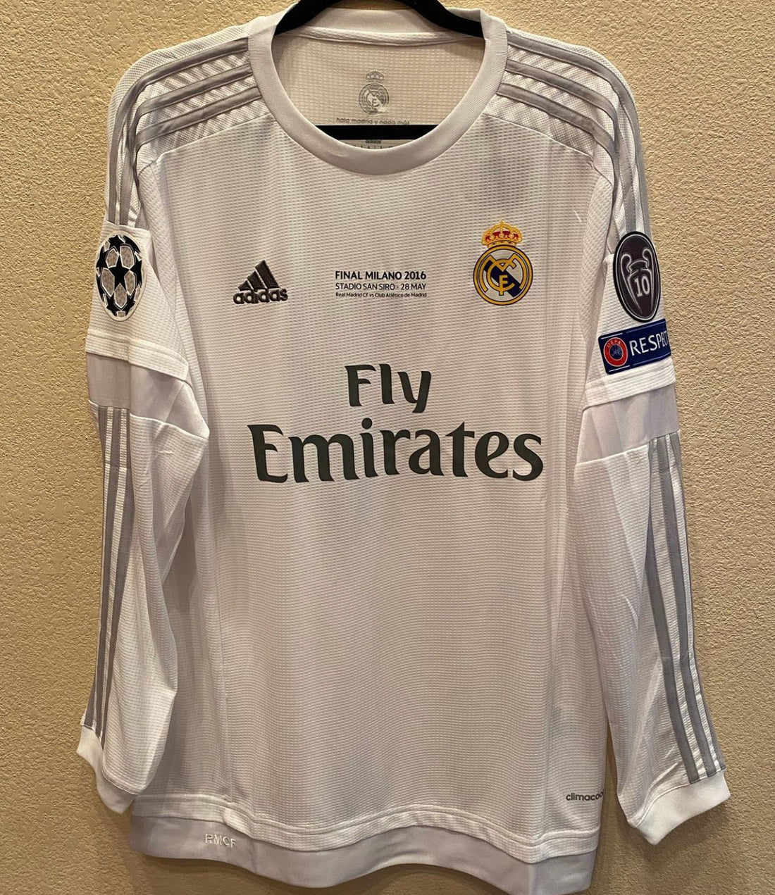 R. Madrid Home 15/16 Long Sleeve Retro Jersey